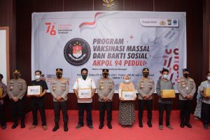 Polda Kepri Laksanakan Program Vaksinasi Massal dan Bakti Sosial Akpol 94 Peduli