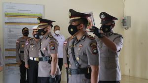 Dipimpin Langsung Oleh Kapolres Bintan Upacara Serah Terima Jabatan Kasat ResNarkoba Polres Bintan