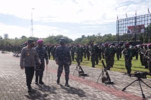 Kunjungan Silaturahmi Kapolda Kepri Mako Yon 10 Marinir/SBY
