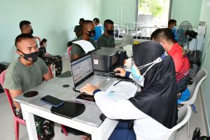 TNI AL Sasar Serbuan Vaksin Covid-19 Ke Siswa Dikmaba Pk TNI AL Satdik-1 Kodiklatal Tanjung Uban