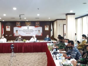 Danlantamal IV Hadiri Pertemuan Dengan Pansus RUU Landas Kontinen DPR RI di Batam