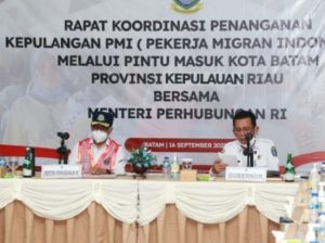 Ansar Gubernur Kepri Bersama Menhub Budi Gelar Rakor Bahas Pemulangan PMI di Batam