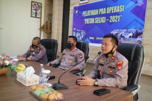 Pastikan Kesiapan Operasi Patuh Seligi 2021, Polres Bintan Gelar Lat Pra Ops