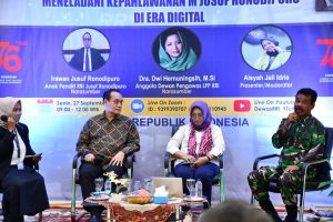 Menjadi Narasumber Danlantamal IV Dalam Acara Dialog Publik di RRI Tanjungpinang