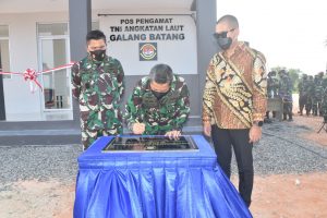 Pangkoarmada l Resmikan Pos Pengamat TNI AL Galang Batang di Bintan