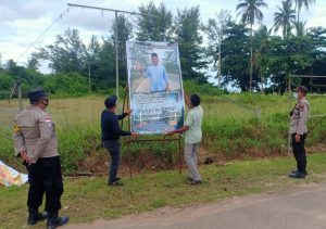 Personil Polsek Gunung Kijang Polres Bintan Lakukan Pengamanan Masa Tenang Pemilihan Pilkades Malang Rapat