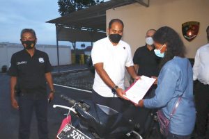 Penyidik Polres Bintan Kembalikan Sepeda Motor Milik Korban Pencurian