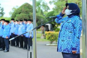 Upacara Peringatan HUT KORPRI, Walikota Tanjungpinang Rahma Harap Kontribusi Anggota Korpri Dalam Pembangunan