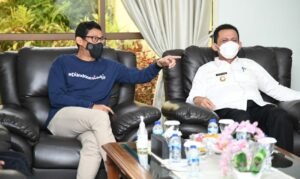 Gubernur Ansar Sambut Kedatangan Menpar & Ekraf RI di Hang Nadim Batam