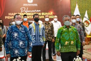 Pj.Sekdaprov Kepri Saksikan Peluncuran Hari Pemungutan Suara Pemilu 2024 