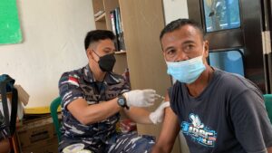 LANAL Ranai Kembali Gelar Vaksinasi Bagi Masyarakat Kecamatan Batubi