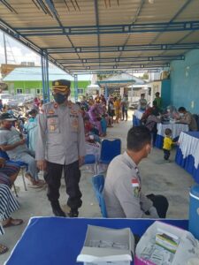 Program Kapolri, Polres Bintan Laksanakan Vaksinasi Serentak Seluruh Indonesia Yang Dipantau Langsung Oleh Kapolri Melalui Zoom Meeting. 