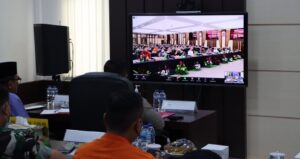 Melaui Sarana Video Conference,Polres Bintan Ikuti Rapat Koordinasi Lintas Sektoral Bidang Operasi Tahun 2022 Tingkat Mabes Polri Secara Virtual.